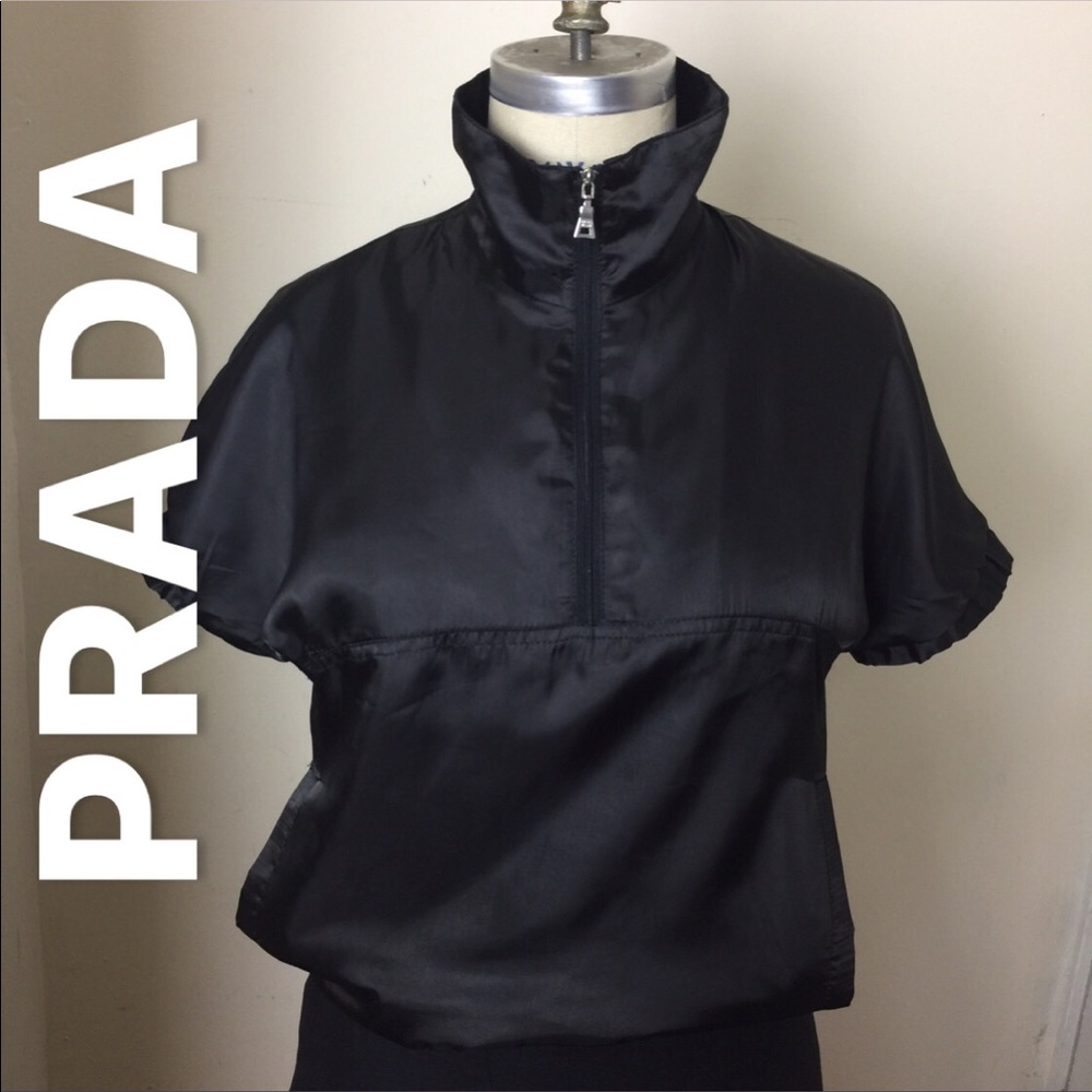 Prada Black High-Neck Top